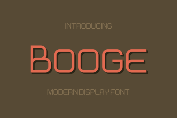 Booge: A Modern Display Font for Creative Web Design