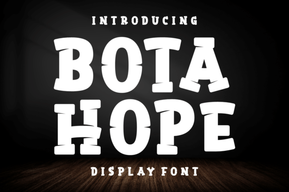 Bota Hope: A Chunky Display Typeface for Editorial Personality