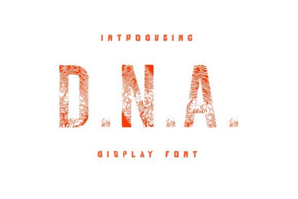 D.n.a: An Unmissable Display Font for Bold Brand Identities