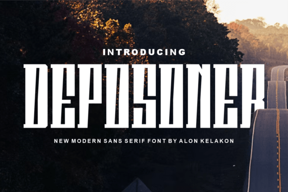 Deposoner: A Modern Display Font for Dynamic Web Design