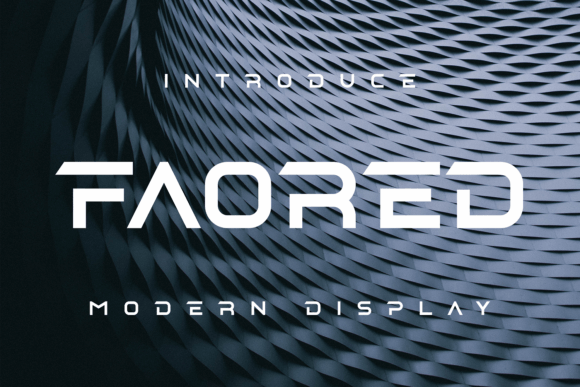 Faored: The Display Typeface for Digital Attention