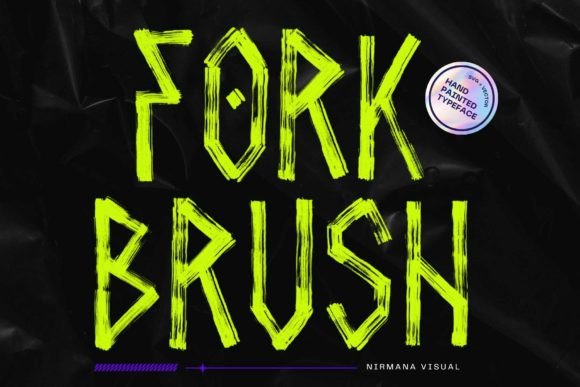 Fork Brush: A Modern Brush Font for Editorial Design