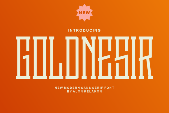 Goldnesir: A Modern Display Font for Campaign Creatives