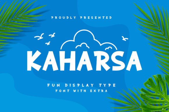 Kaharsa: A Modern Display Font for Digital Creators