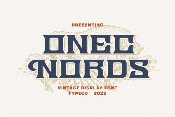 Onec Nords: A Bold Vintage Font for Professional Branding
