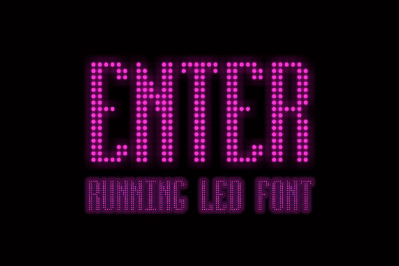 Running Led: A Digital-Inspired Display Font for Editorial Design