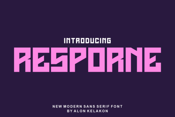 Using Resporne: A Display Font for Bold Brand Projects