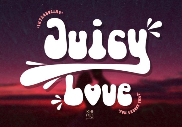 Using the Juicy Love Font in a Real Branding Project
